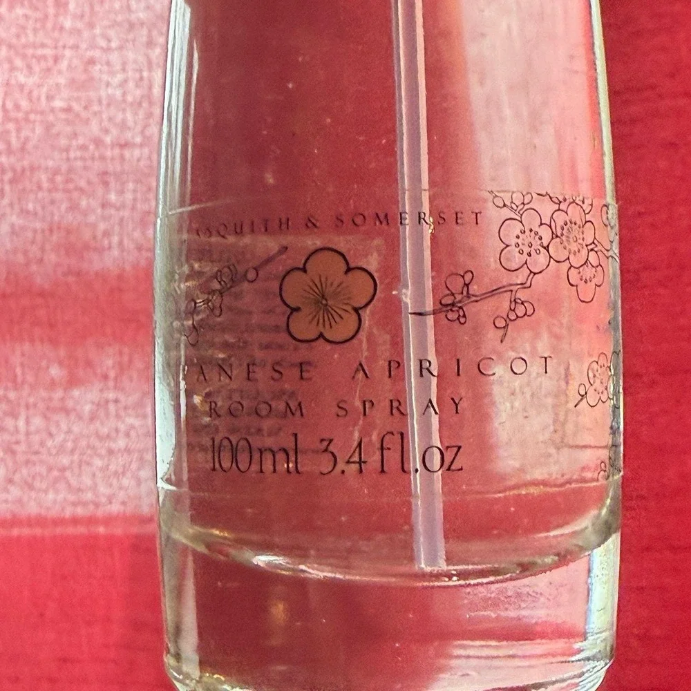 Asquith & Somerset Japanese apricot‎ room spray 3.4 oz 90%full